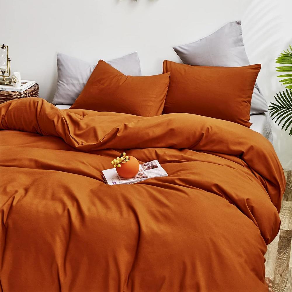 Rust Color Comforters Great Choice Products Burnt Orange Comforter Set Queen Rust Caramel ...
