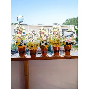 Great Choice Products Vintage Winnie Centerpieces For Tables 16 Pcs Pooh  Centerpieces On Sticks Cute Pooh