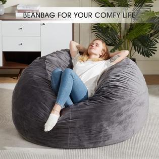 Great Choice Products Bean Bag Chair: Giant 5' Memory Foam