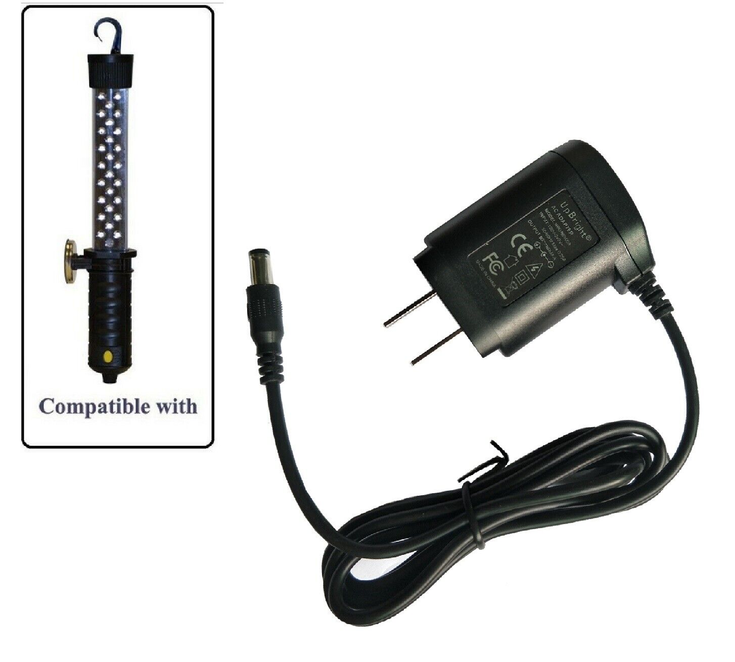 GCP Products Ac Adapter For Craftsman 73904 Cordless Rechargeable Worklight 35 Led 27 Lights