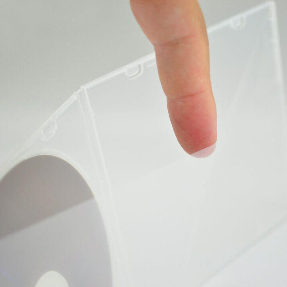 Great Choice Products 100 Pack Clear Slim Single Cd Dvd Case Pp Poly Plastic Cases Holder Storage Box