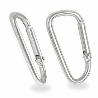 Great Choice Products 100Pcs 3 Aluminum Carabiner Spring Belt