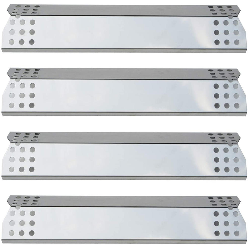 Great Choice Products Grill Master Heat Plates Stainless Steel Flavorizer Bars Burner Covers 4 Pack