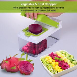 12-in-1 Food Vegetable Cutter Salad Chopper,Multifunctional Onion Fruit Dicer  Chopper Veggie Slicer Kitchen Tool 