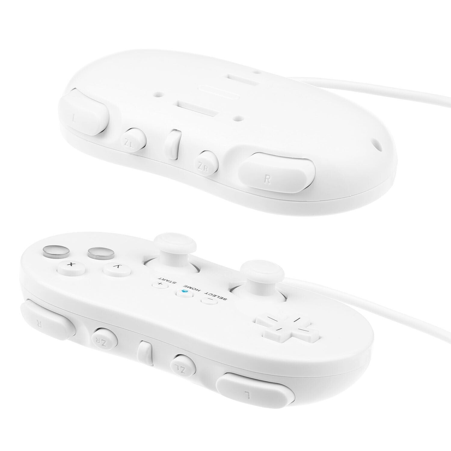 Great Choice Products 2 Pack Wired Classic Controller Video Game Pad For Nintendo Wii Remote White Us