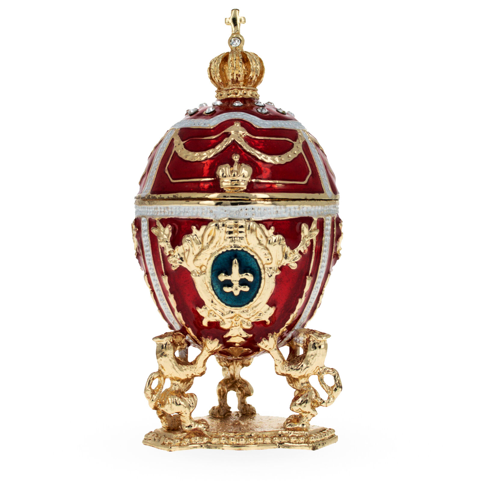 Great Choice Products Lions Holding Royal Crown Inspired Easter Egg 2.75 Inches