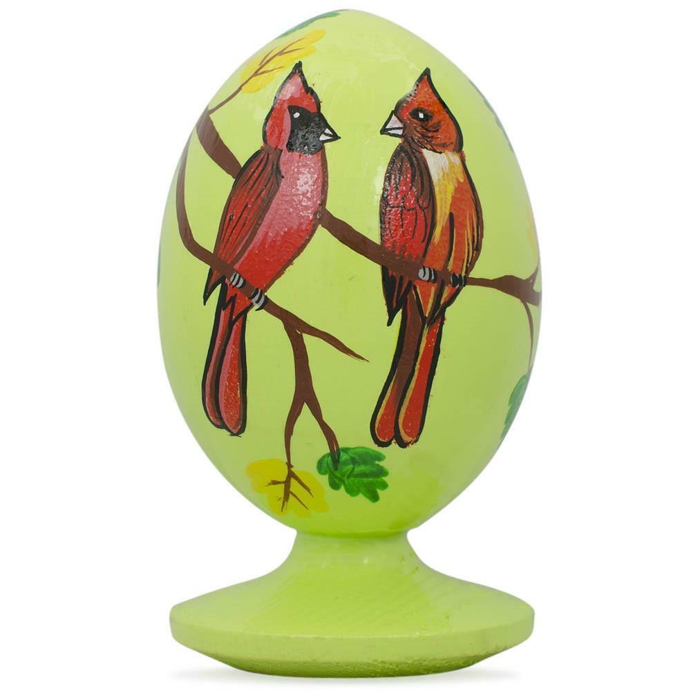 Great Choice Products Red Cardinal Birds In Forest Wooden Figurine