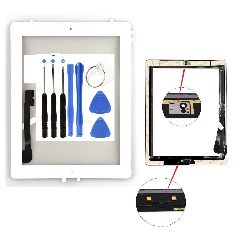 Great Choice Products Touch Screen Glass Digitizer Replacement For Ipad 3 A1416 A1403 A1430 White