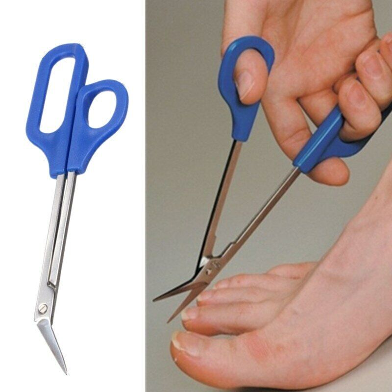Great Choice Products 7.87" Toe Nail Cutter Easy Grip Long Handled Toenail Scissors Clippers Nippers