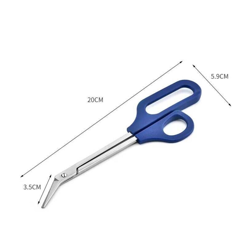 Great Choice Products 7.87" Toe Nail Cutter Easy Grip Long Handled Toenail Scissors Clippers Nippers