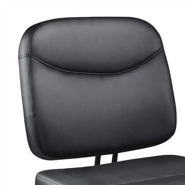 Great Choice Products Armless Leather Desk Chair Low-Back Adjustable Computer Office Chair Task Chair