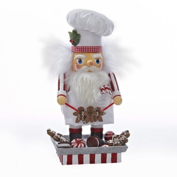 Great Choice Products Hollywood Santa Gingerbread Baker Chef Wooden Christmas Nutcracker 12 Inch