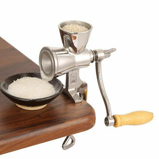 Great Choice Products Manual Mill Grinder Hand Crank Grain Corn Food Wheat Coffee Nuts Cast Stainless