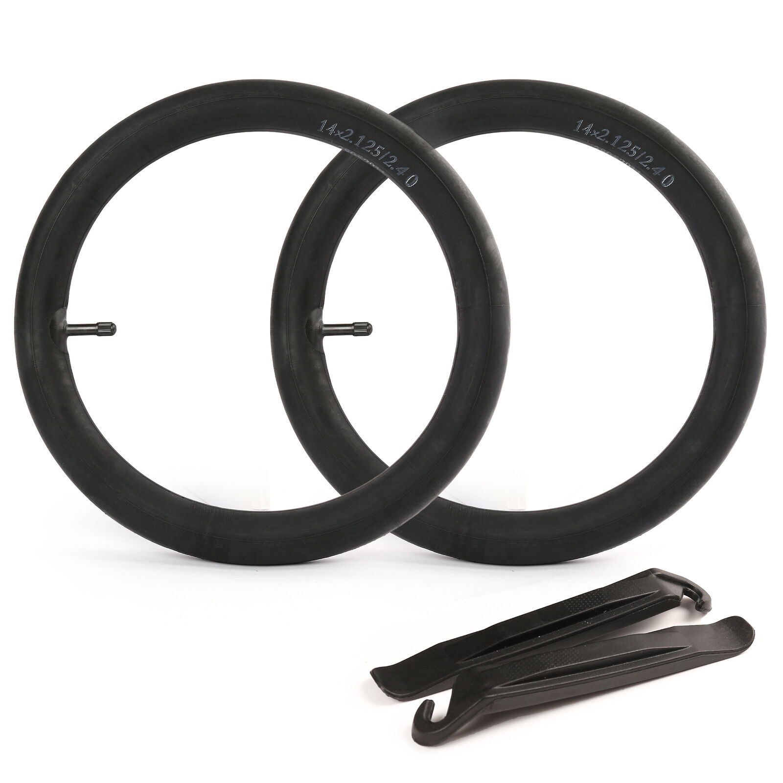 Great Choice Products 2 Packs 14" Inch Bike Inner Tube 14X2.125-2.25-2.40 Bicycle Rubber Tire Interior
