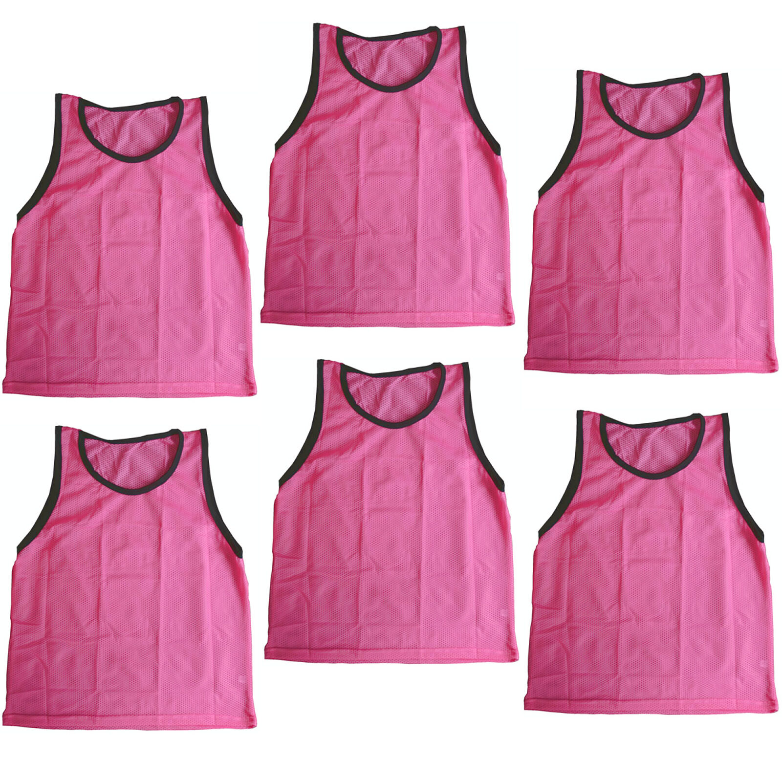 Great Choice Products Set Of 6 Scrimmage Vests Pinnies Soccer Youth Pink New!
