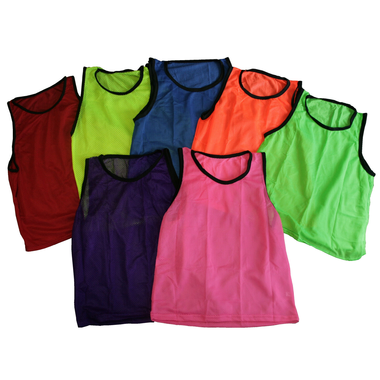 Great Choice Products (12) Pink Scrimmage Vests Pinnies Soccer, Softball, Track & Field Sz Youth