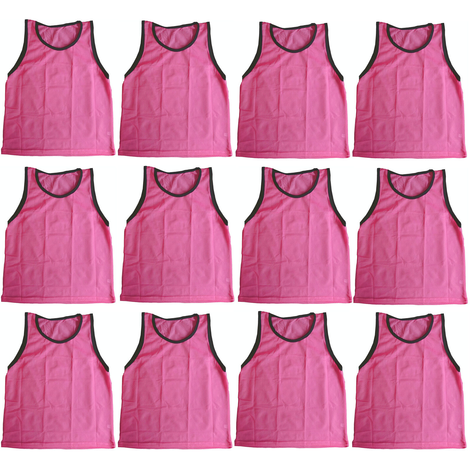 Great Choice Products 12 Girls Pink Scrimmage Vests Training Pinnies Soccer Softball Size Youth - New!