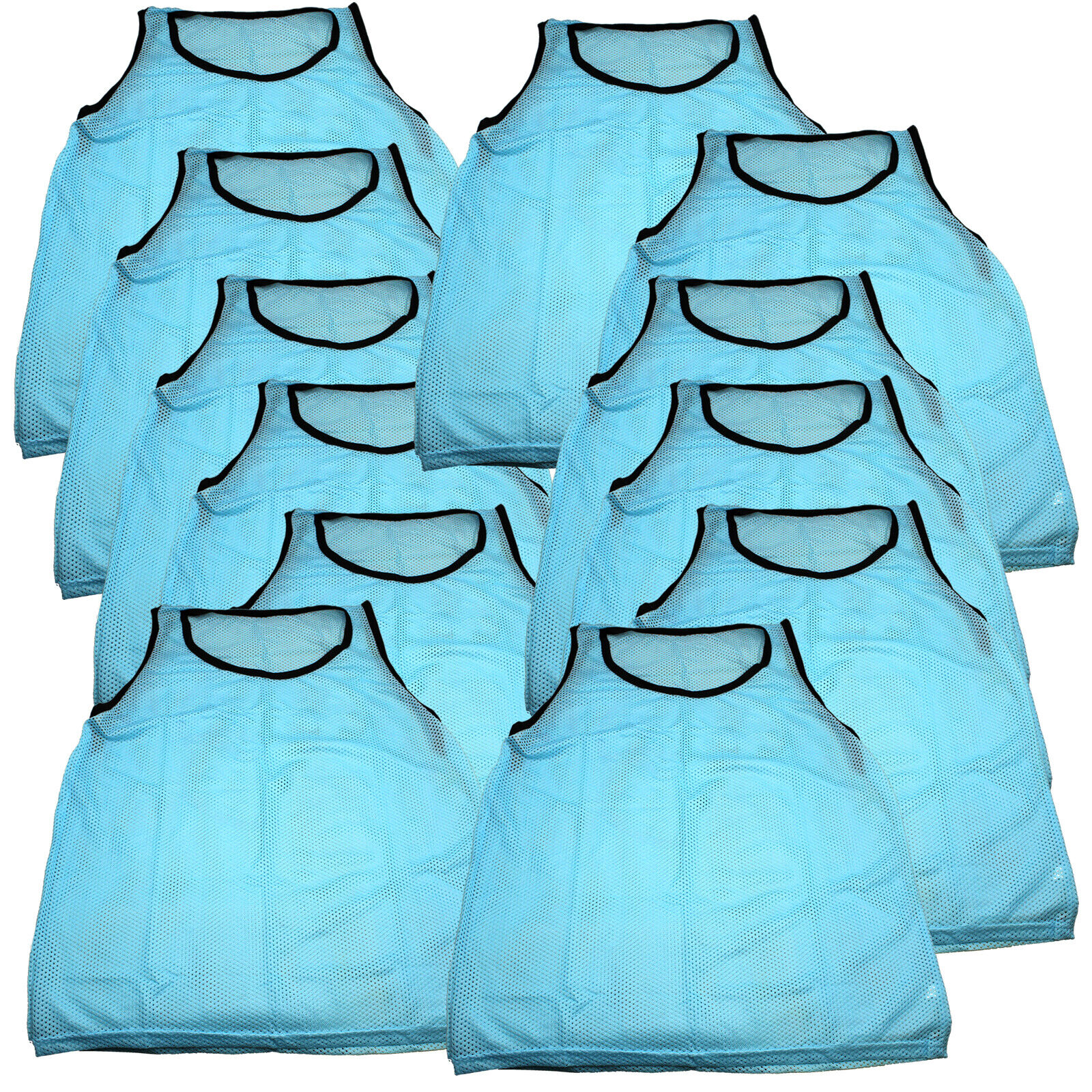 Great Choice Products (12) Sky Blue Scrimmage Vests Pinnies Soccer, Softball, Track & Field Youth