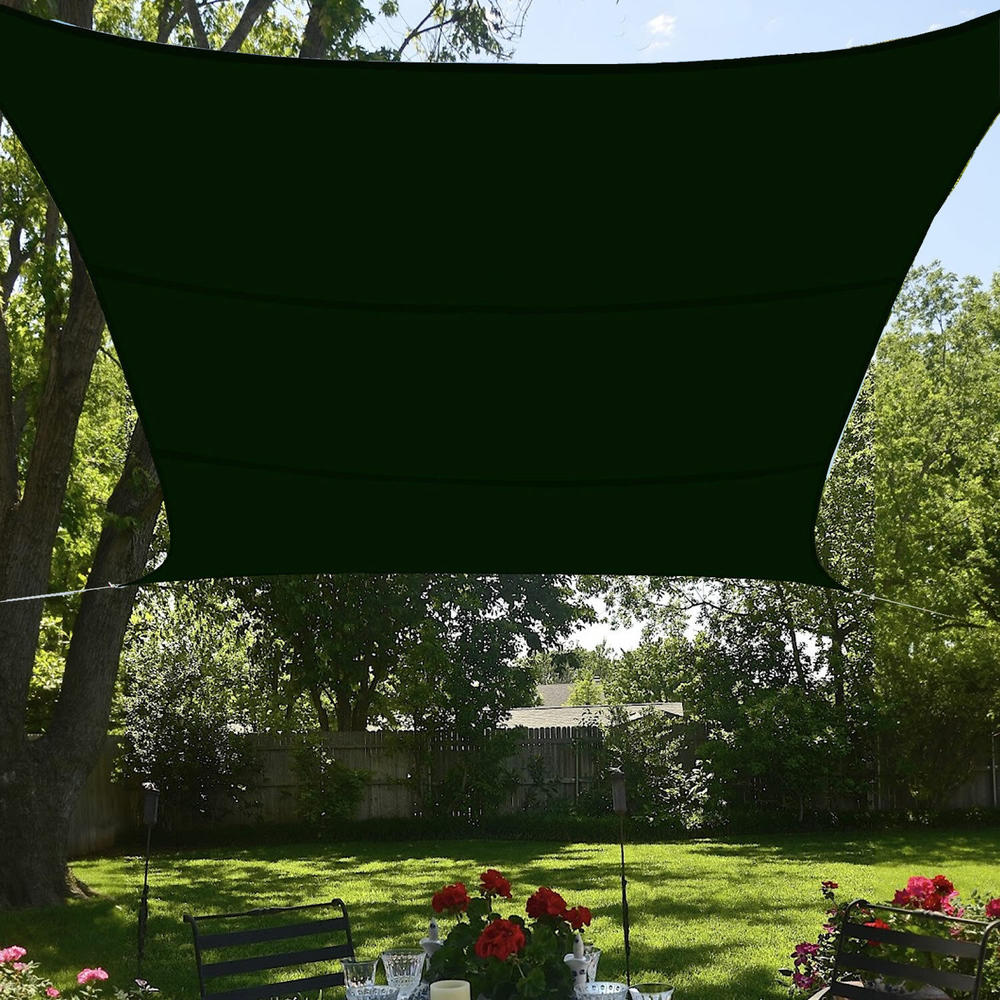 Great Choice Products Forest Green Waterproof Sun Shade Sail 13’ Foot Square Uv Protection Patio Cover