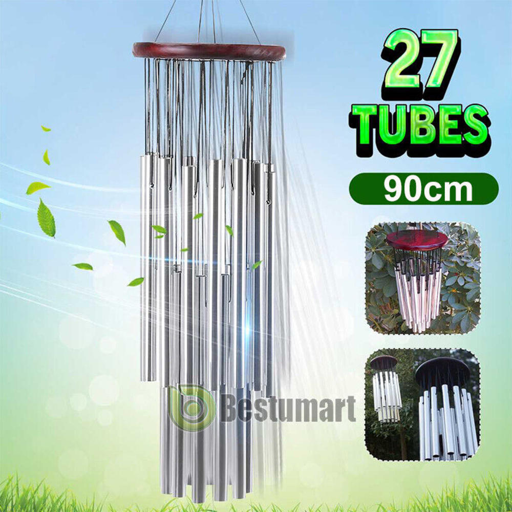 Great Choice Products Large Deep Tone Wind Chimes Outdoor 27 Metal Tubes Windchime Indoor Garden Decor