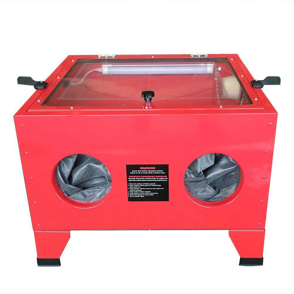 Great Choice Products 25 Gallon Bench Top Air Sandblasting Cabinet Sandblaster Blast Large Cabinet Red