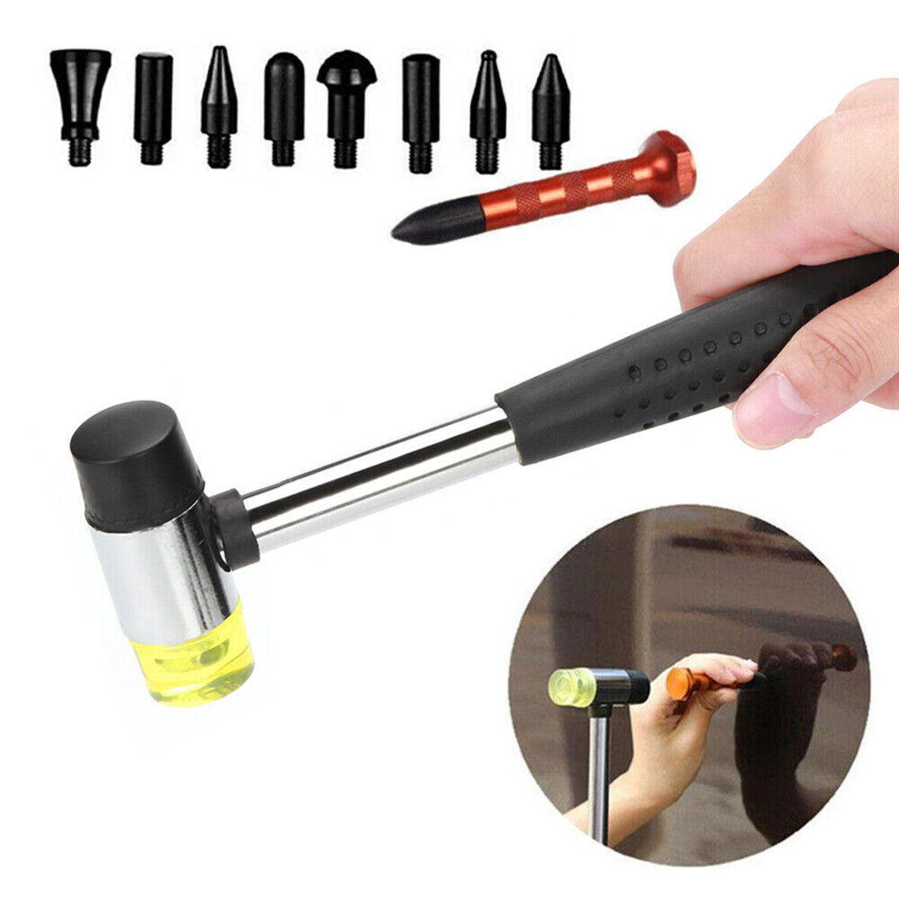 Great Choice Products Paintless Dent Repair Kit Metal Tap Down Pen With 9 Heads Tips Dent Removal Tool