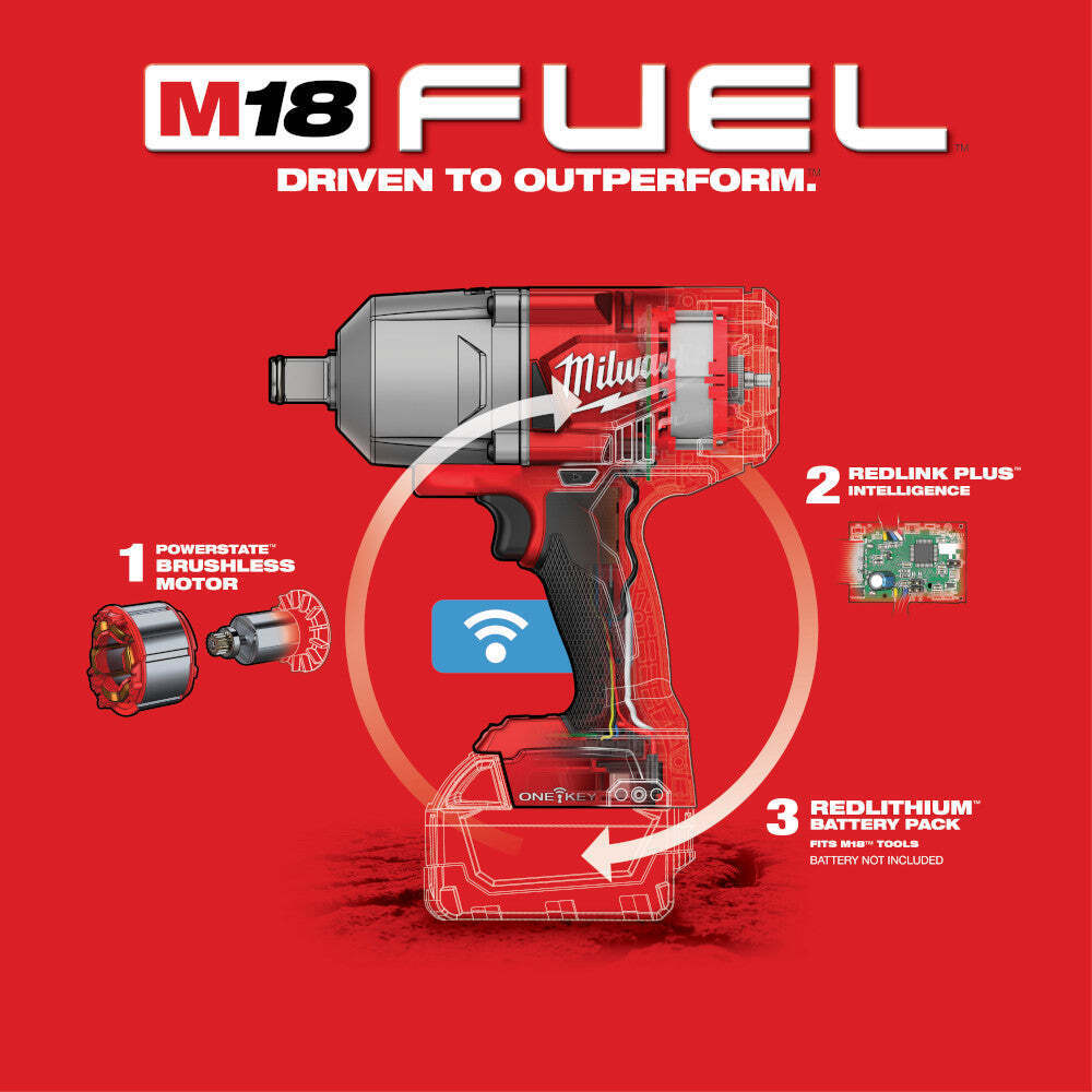 Milwaukee 2864-20 M18 FUEL 18V 3/4-Inch Friction Ring Impact Wrench - Bare Tool