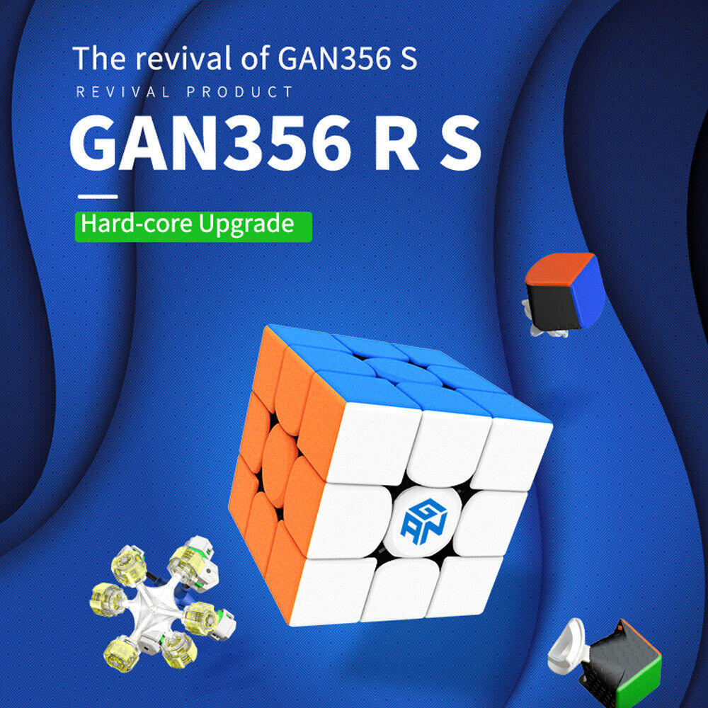 Great Choice Products Gan 356 R S Speed Cube Gans 356R Stickerless Gan356 Rs 3X3X3 Speedcube Ges V3