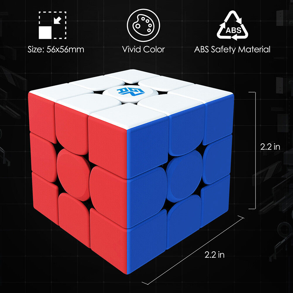 Great Choice Products Gan 356 M, 3X3 Magnetic Speed Cube Stickerless Gans 356M Magic Cube Lightweight