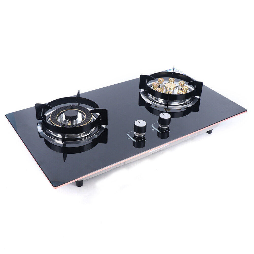 Great Choice Products 730Mm 2 Burners Natural Gas Cooktop Stove Top Built-In Stove Home Gas Cooker Us