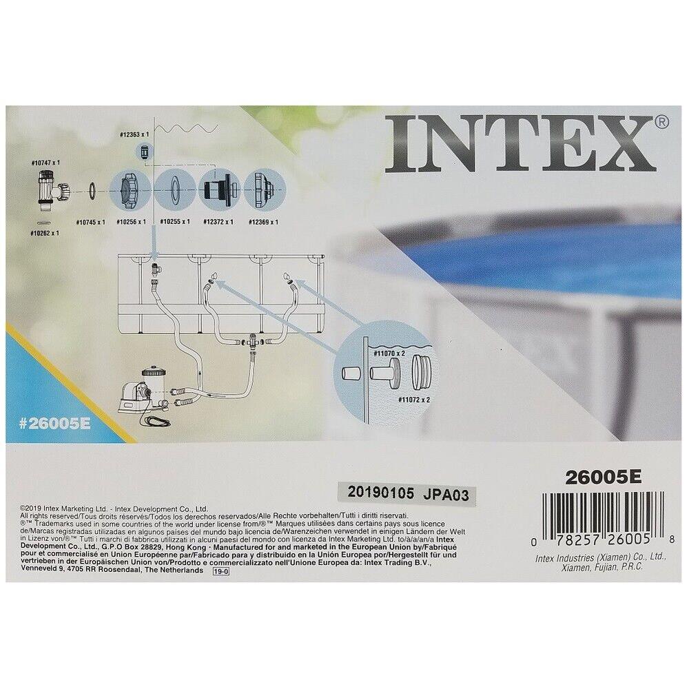 Intex 26005E Above Ground Swimming Pool Inlet Replacement Part Kit for Large Poo