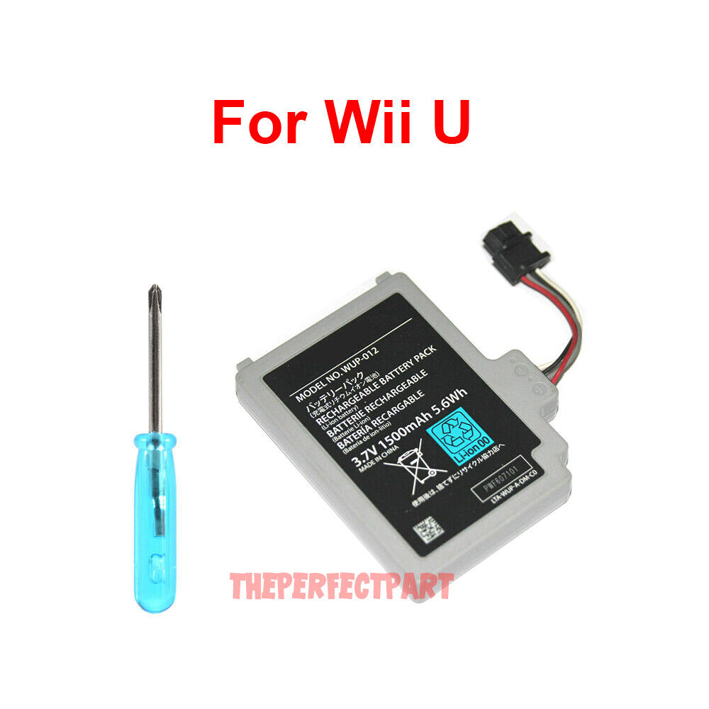 Great Choice Products New Replacement Battery For Nintendo Wii U Gamepad Controller 1500Mah
