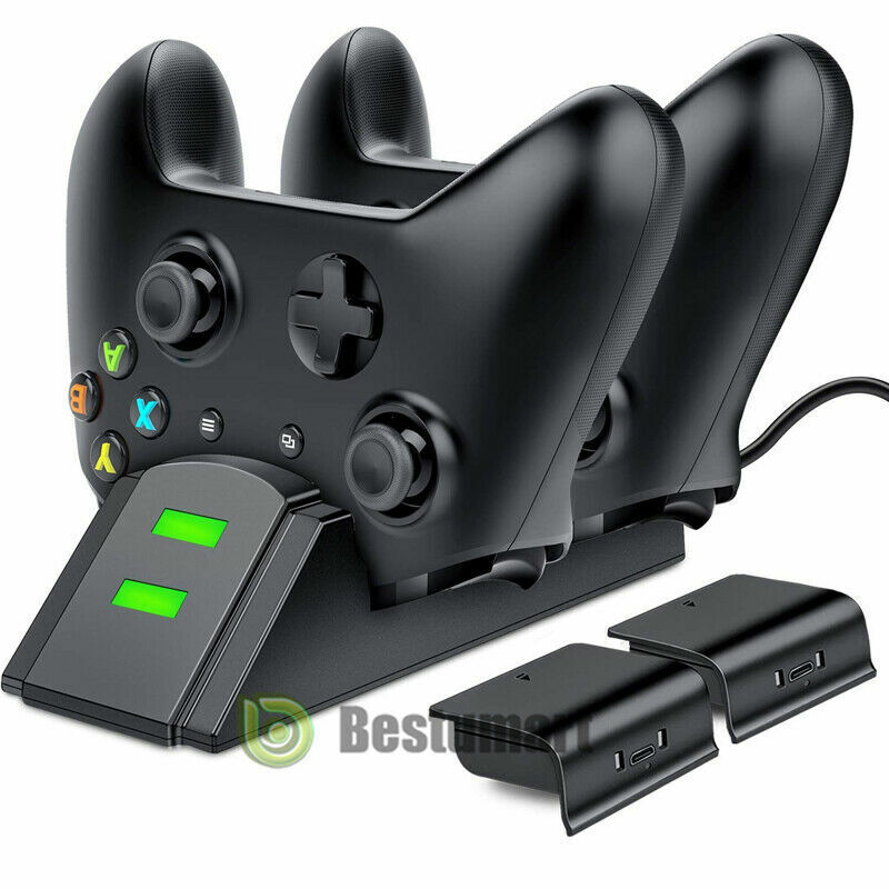 Great Choice Products For Xbox One Dual Charging Dock Station Controller Charger+2Rechargeable Battery
