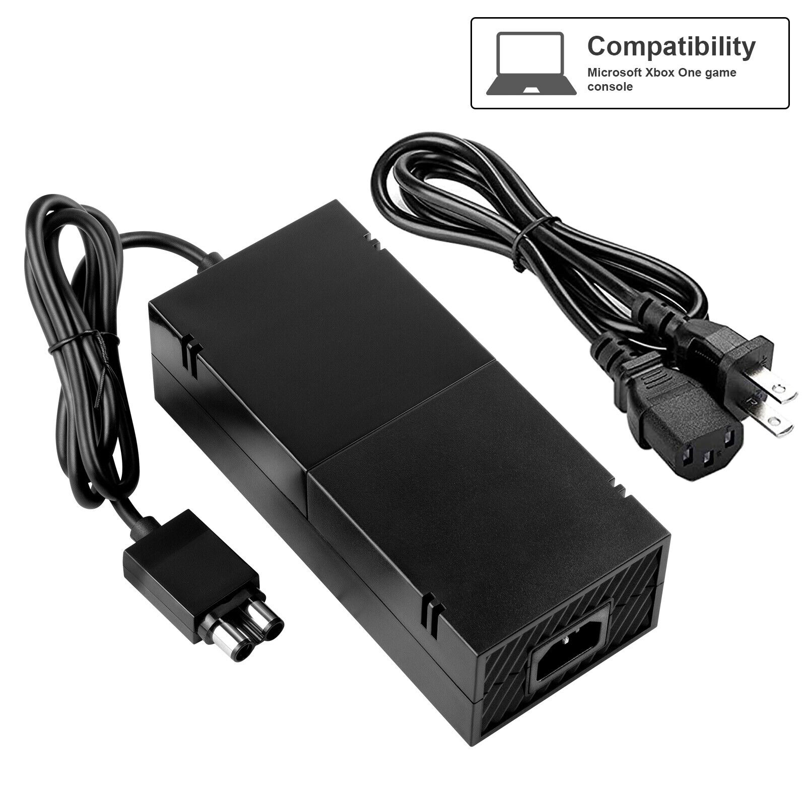 Great Choice Products For Microsoft Xbox One Console Ac Adapter Brick Charger Power Supply Cord Black