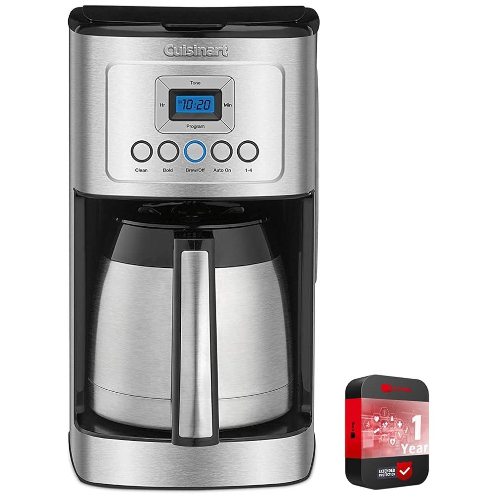 Cuisinart 12 Cup Programmable Stainless Steel Thermal Coffee Maker With Thermal Carafe (Dcc1850 /Dcc3400) Bundle Including Permanent Fi…