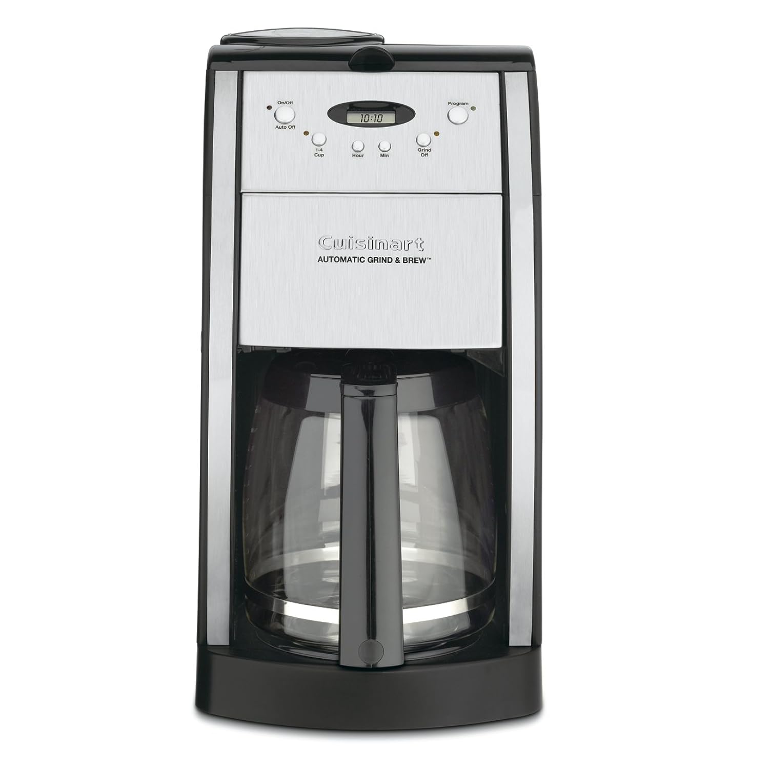 Cuisinart Automatic Coffeemaker Grind & Brew, 12Cup Glass, Black