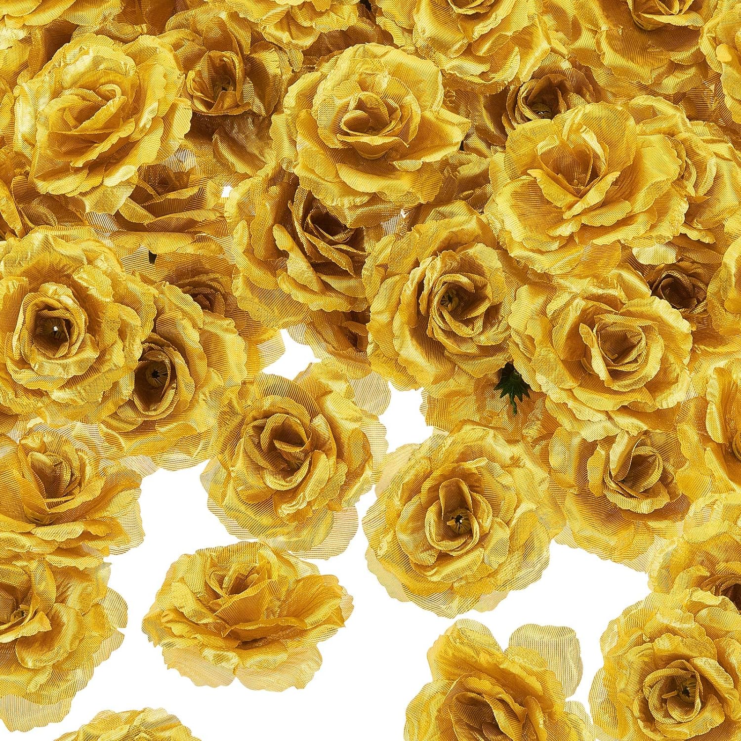 Great Choice Products 100 Pieces Artificial Roses Head Fake Silk Rose 3 Inch Diy Fake Roses Silk Rose Shape Flowers For Valentine Wedding Flower Wa…