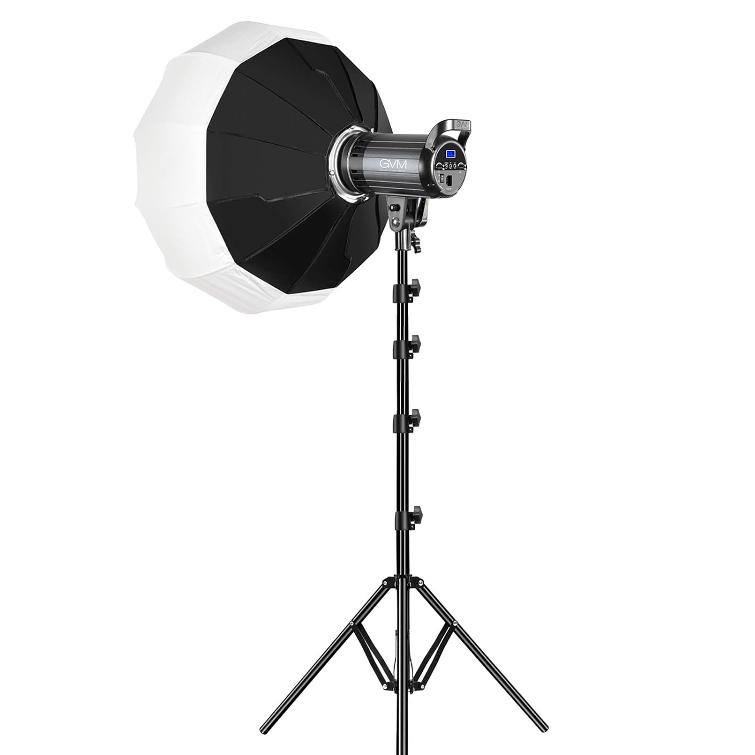 Zell Electronics Zell Bi-Color Led Video Light, Gvm 100W Photography Lighting With Bowens Mount, App Control System, Lantern Softbox Video Lig…