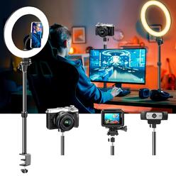 Zell Electronics Zell Ring Light For Computer Video Conferencing/Zoom Meeting/Studio-12 '' Desk Ring Light With Mount Stand,Stream Light With …
