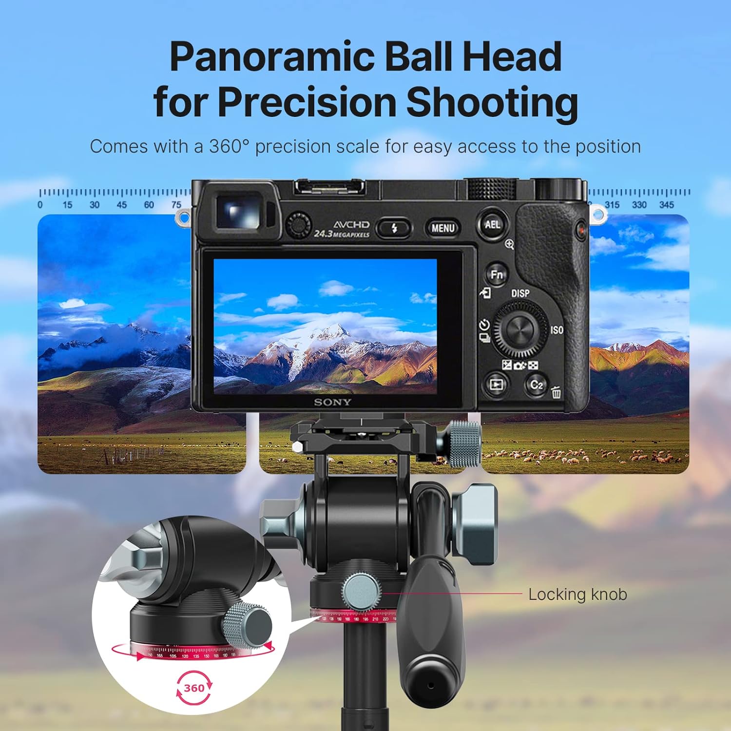 Ulanzi Zell Video Fluid Head For Camera Tripod - U-190 Mini Pan Tilt Head Small Panoramic Ball Head With Arca Swiss Quick Release Pl…
