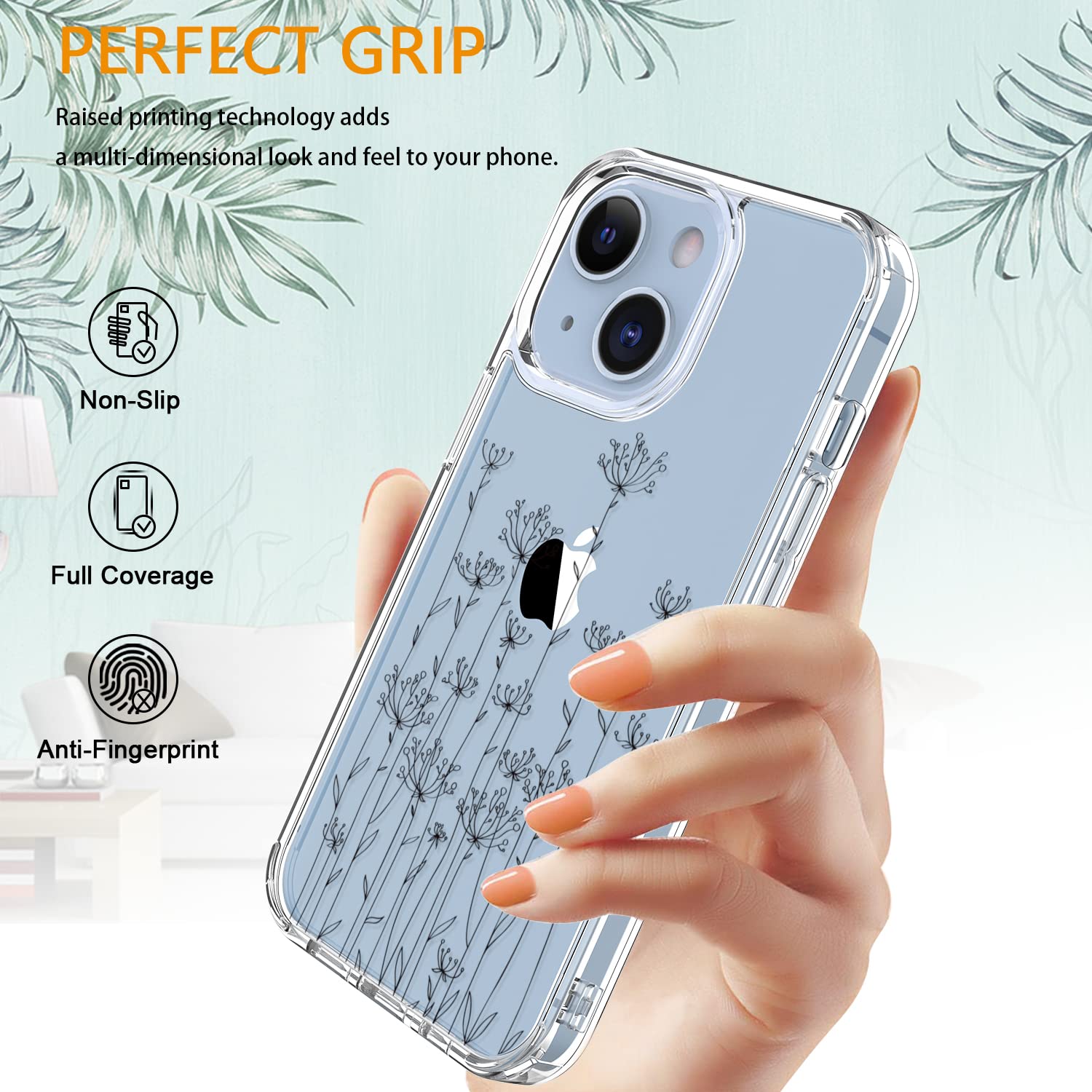 Zell Electronics Zell With Screen Protector,Clear Cover With Fashion Cute Designs For Women Girls,Slim Fit Durable Protective Phone Case For A…