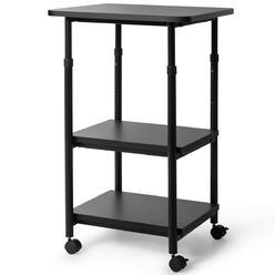Great Choice Products 3-Tier Rolling Adjustable Printer Cart Machine Stand Work Rack Home Office