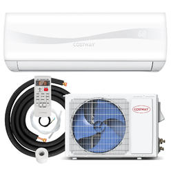 Great Choice Products 9000 Btu Split Air Conditioner & Heater Wall Mount Ac Unit With Remote Control