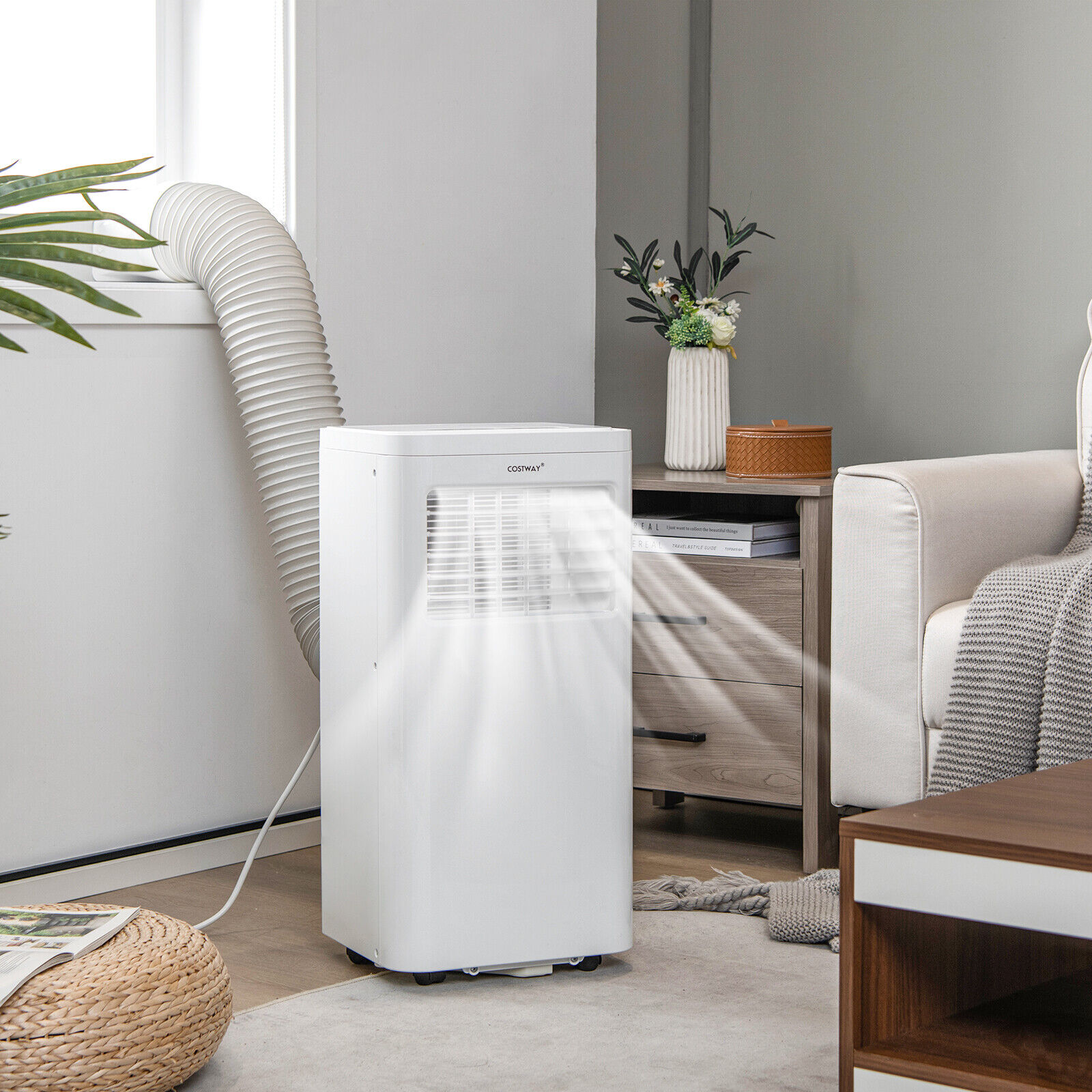 Great Choice Products Portable 8000 Btu Air Conditioner 3-In-1 Ac Unit With Cool Dehum Fan Sleep Mode