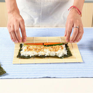 Great Choice Products Sushi Making Kit Bamboo Roller Rice Mat Rolling Gift  Beginners Sushi Maker Set