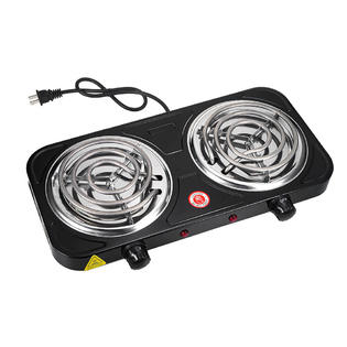 Great Choice Products GCP-1123-6584719 Portable Camping Cooking Stove Dorm  Electric Double Burner Hot Plate Heating