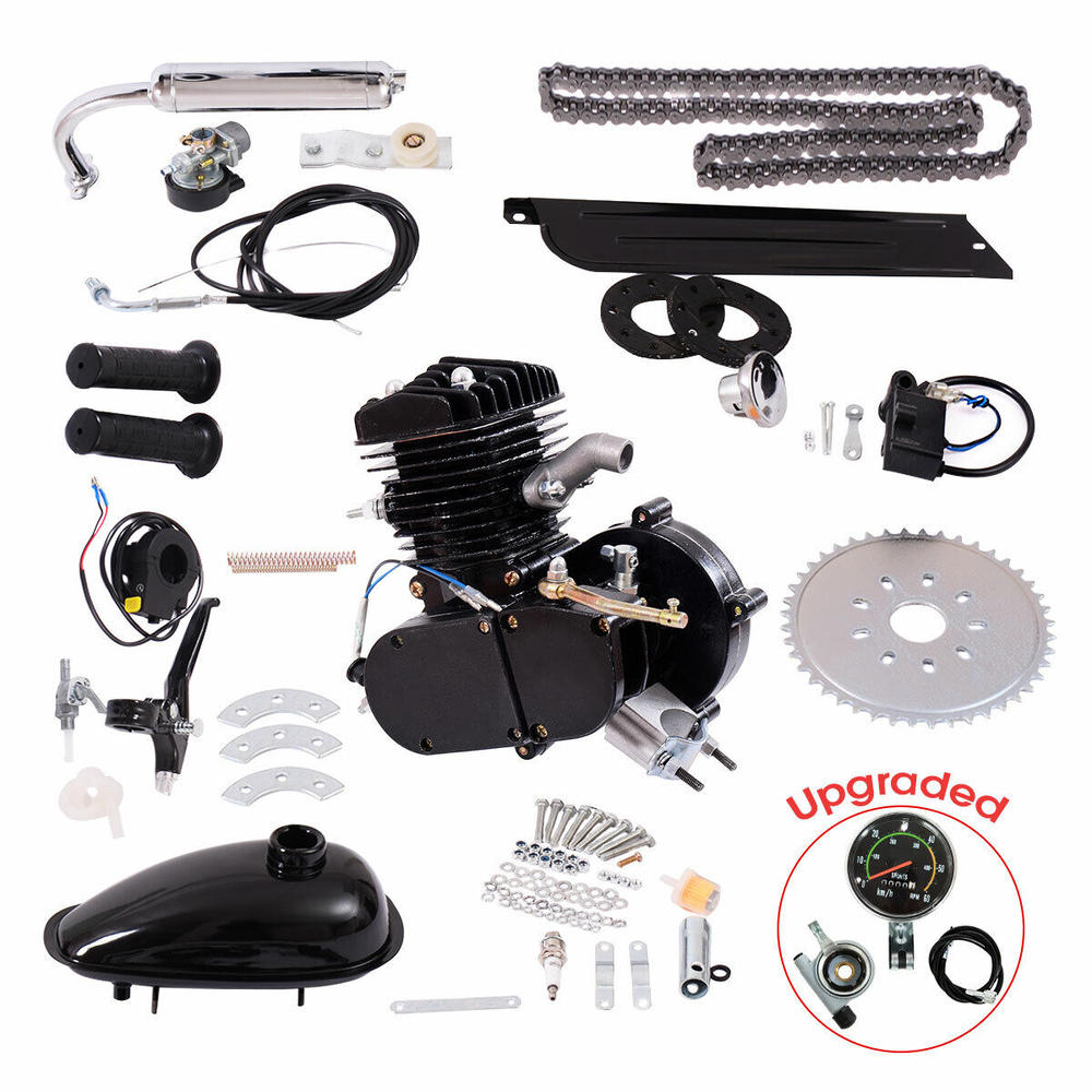 Great Choice Products Upgraded 80Cc 2-Stroke Bicycle Gasoline Engine Motor Kit Motorized Black