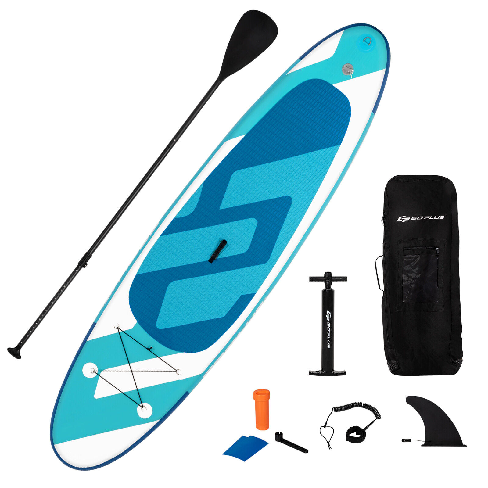 Great Choice Products 11' Inflatable Stand Up Paddle Board 6" Thick Surfboard W/ Paddle Leash Backpack