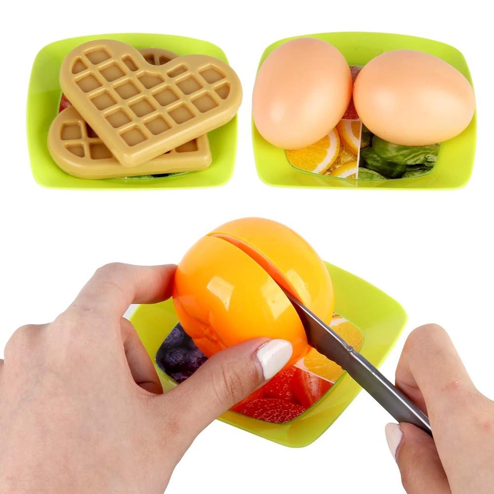 Great Choice Products 27 Pack Waffle Play Food Toys For Toddlers ,Kitchen Sets For Kids,New Sprouts Waffle Time Variety Toys Gift For Kid Chil…
