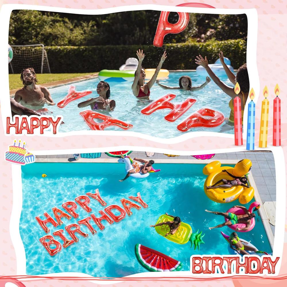 Great Choice Products 30 Inch Giant Happy Birthday Pool Party ...
